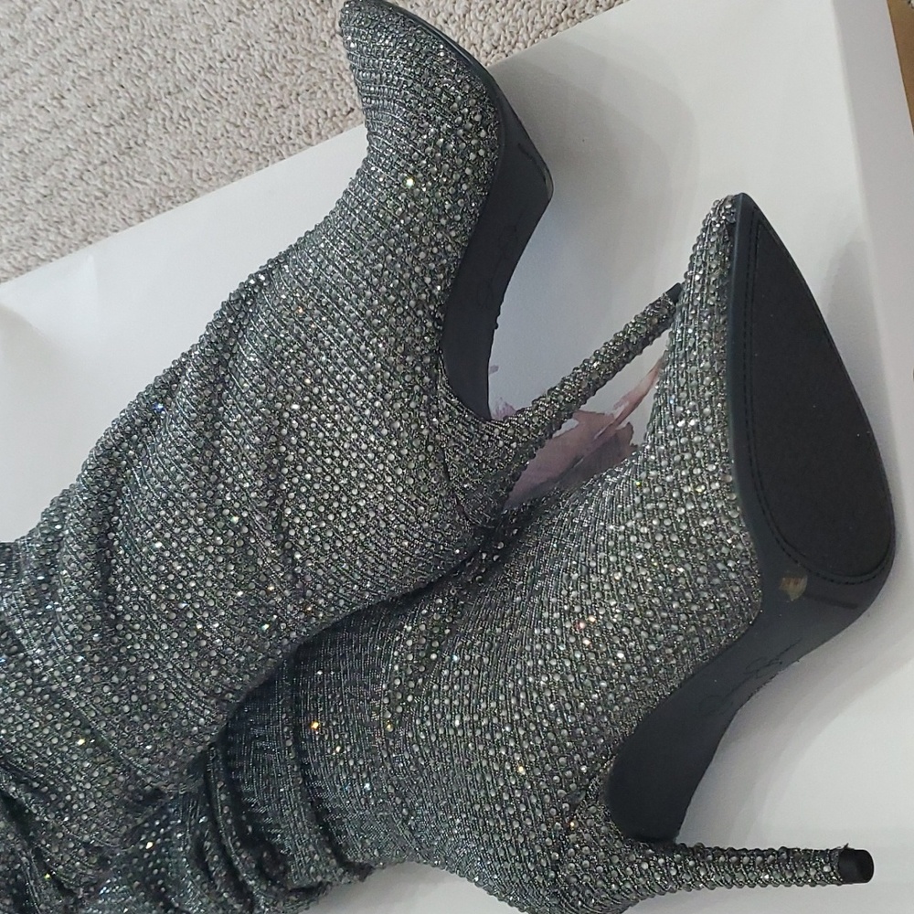 NEW Jessica Simpson Sparkly Boots - 7.5 - Picture 5 of 10
